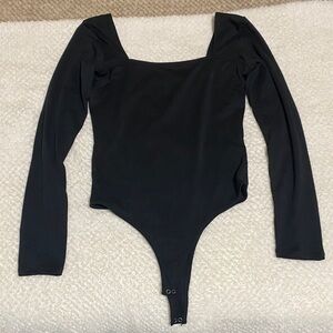 Hollister Black Long Sleeve Bodysuit